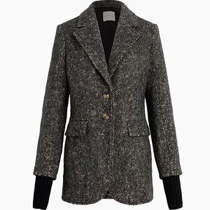 Favorite Daughter Charcoal Tweed Blazer